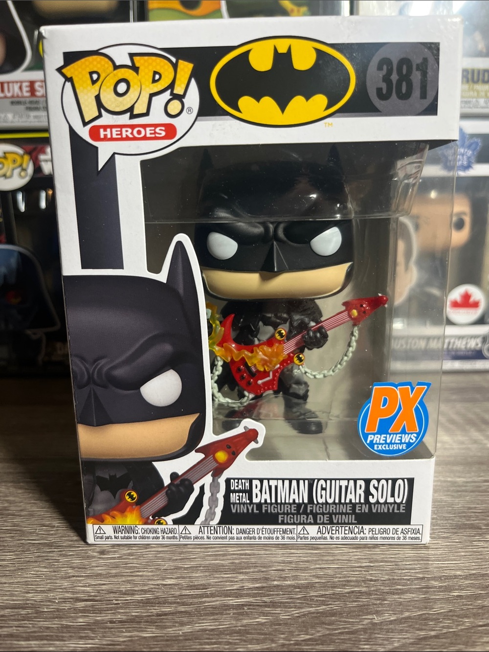 Funko Pop! Heroes Batman (Guitar Solo) - Black, Red, Yellow